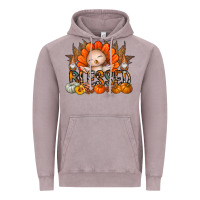 Vintage Zinc Thanksgiving Turkey Pumpkin Blessed Vintage Hoodie - CowhideDigitalArt