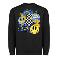 Black retro down syndrome awareness Heavyweight Sweatshirt - JahusDesignShop