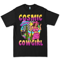 Black cosmic cowgirl Premium Tee - texasbilliewilder