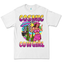 White cosmic cowgirl Premium Tee - texasbilliewilder