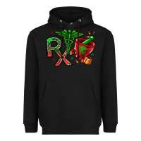 Black rx christmas pharmacy Heavyweight Hoodie - MaliasSmallBusiness