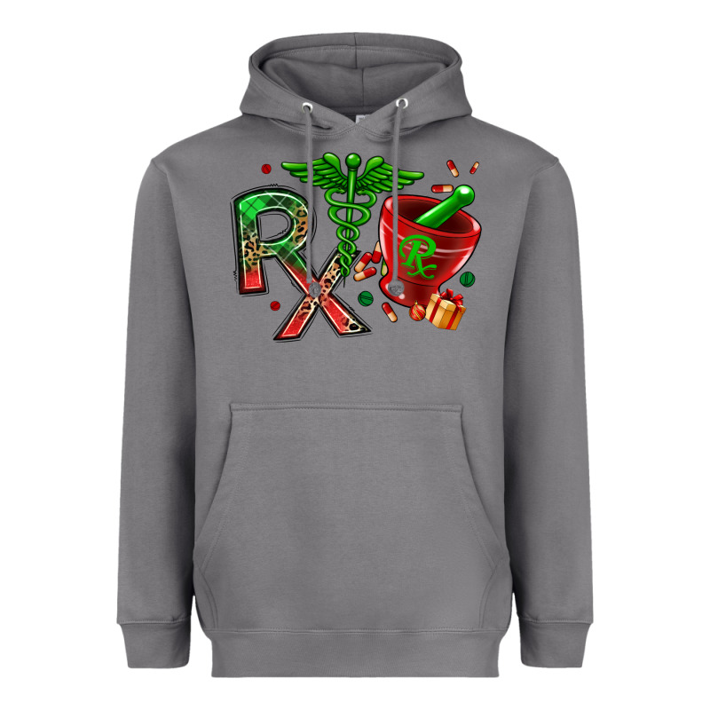 Rx Christmas Pharmacy Heavyweight Hoodie by MaliasSmallBusiness | Teevron