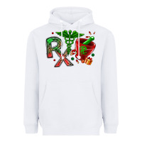 White rx christmas pharmacy Heavyweight Hoodie - MaliasSmallBusiness