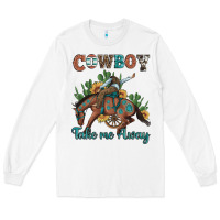 White cowboy take me away rodeo Long Sleeve Tee - Artiststas