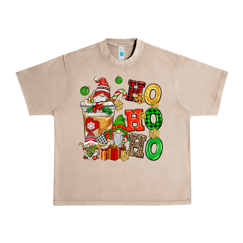 Ho Ho Ho Christmas Latte With Gnomies Urban Heavy Tee by AdoDesignShop | Teevron