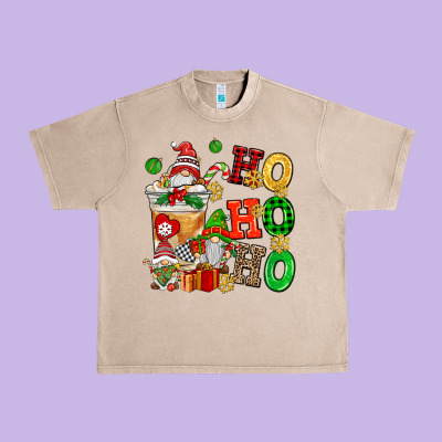 Ho Ho Ho Christmas Latte With Gnomies Urban Heavy Tee Designed By Adodesignshop