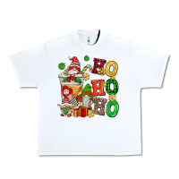 White ho ho ho christmas latte with gnomies Urban Heavy Tee - AdoDesignShop