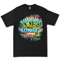 Black sunrise sunburn sunset repeat Premium Tee - BarkalooDesign