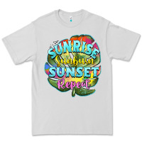 Dove Grey sunrise sunburn sunset repeat Premium Tee - BarkalooDesign