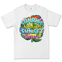 White sunrise sunburn sunset repeat Premium Tee - BarkalooDesign