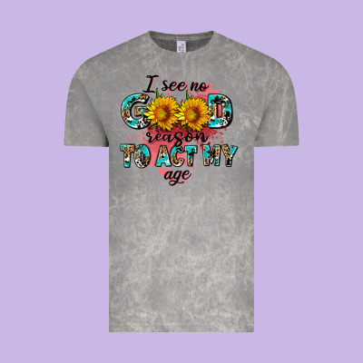 I See No Season To Act My Age Vintage Tee Designed By Adodesignshop