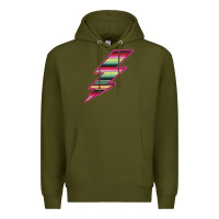 Army Green Pink Serape Lightning Premium Hoodie - Bettercallsaul