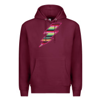 Burgundy Pink Serape Lightning Premium Hoodie - Bettercallsaul