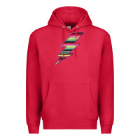 Cardinal Pink Serape Lightning Premium Hoodie - Bettercallsaul