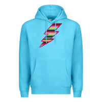Ocean Blue Pink Serape Lightning Premium Hoodie - Bettercallsaul