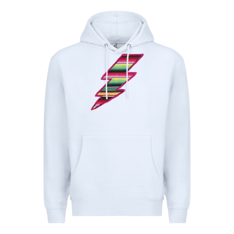 Pink Serape Lightning Premium Hoodie by Bettercallsaul | Teevron