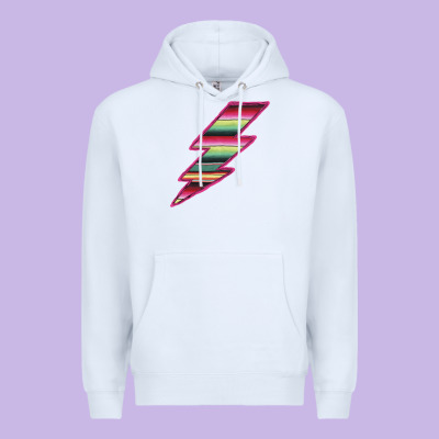 Pink Serape Lightning Premium Hoodie Designed By Bettercallsaul