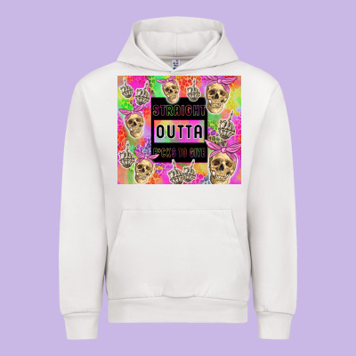 Straight Outta Fucks To Give Urban Hoodie Designed By Tumblerdesignbyshophia