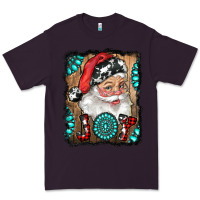 Plum Santa Claus Joy Premium Tee - RanaPortraitStore