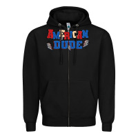 Black american dude Zipper Hoodie - MaliasSmallBusiness
