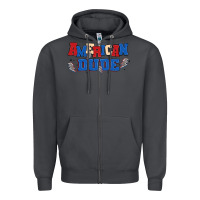 Smoke american dude Zipper Hoodie - MaliasSmallBusiness