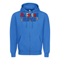 True Royal american dude Zipper Hoodie - MaliasSmallBusiness