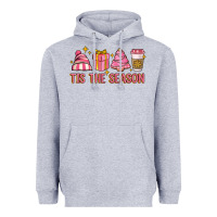 Heather Grey tis the season Heavyweight Hoodie - MaliasSmallBusiness