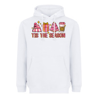 White tis the season Heavyweight Hoodie - MaliasSmallBusiness
