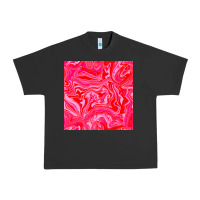 Pigment Black valentines day marble seamless pattern Urban Heavy Tee - BundleAndBundleShop