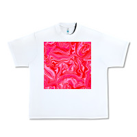 White valentines day marble seamless pattern Urban Heavy Tee - BundleAndBundleShop