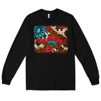 Black gemstone cowhide background Long Sleeve Tee - AdoDesignShop