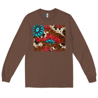 Chestnut gemstone cowhide background Long Sleeve Tee - AdoDesignShop