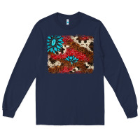 Navy gemstone cowhide background Long Sleeve Tee - AdoDesignShop