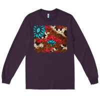 Plum gemstone cowhide background Long Sleeve Tee - AdoDesignShop