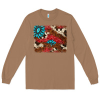 Toasted Coconut gemstone cowhide background Long Sleeve Tee - AdoDesignShop