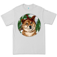 Dove Grey Shiba Inu Christmas Premium Tee - RanaPortraitStore