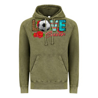 Vintage Olive love soccer Vintage Hoodie - HRA Design Shop