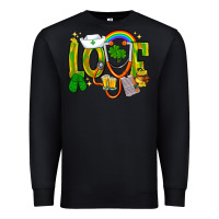 Black St. Patrick's Love Nurse Premium Sweatshirt - BundleAndBundleShop