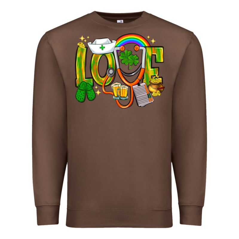 St. Patrick's Love Nurse Premium Sweatshirt by BundleAndBundleShop | Teevron