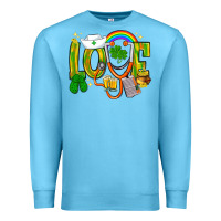 Ocean Blue St. Patrick's Love Nurse Premium Sweatshirt - BundleAndBundleShop