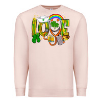 Pale Pink St. Patrick's Love Nurse Premium Sweatshirt - BundleAndBundleShop