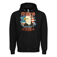Black freedom born free tour 1776 Zipper Hoodie - MaliasSmallBusiness