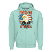 Seafoam freedom born free tour 1776 Zipper Hoodie - MaliasSmallBusiness