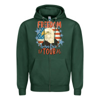 Sports Green freedom born free tour 1776 Zipper Hoodie - MaliasSmallBusiness