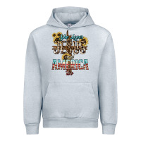 Heather Grey She loves Jesus and America too sunflower Urban Hoodie - HowdyJamesFarm
