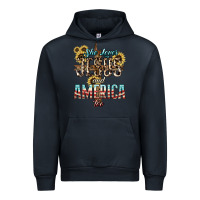 Navy She loves Jesus and America too sunflower Urban Hoodie - HowdyJamesFarm