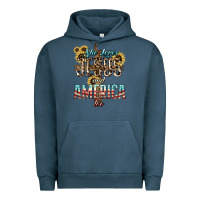Pigment Midnight Navy She loves Jesus and America too sunflower Urban Hoodie - HowdyJamesFarm