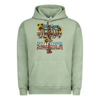 Pigment Oil Green She loves Jesus and America too sunflower Urban Hoodie - HowdyJamesFarm