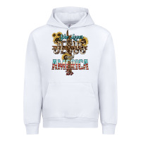 White She loves Jesus and America too sunflower Urban Hoodie - HowdyJamesFarm