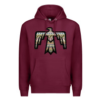 Burgundy Western Green Aztec Thunderbird Premium Hoodie - Bettercallsaul